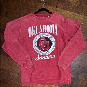 Pressbox Women’s Red Gameday Oklahoma Medium Boomer Sooners Sweatshirt